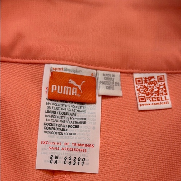 Puma Women's Striped Coral Skort size L - Picture 4 of 9